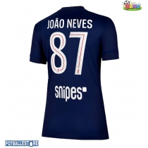 Paris Saint-Germain Joao Neves #87 Hjemmedrakt Dame 2025-26 Kortermet